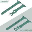 2 x STG Sport Slim Thin Narrow Silicone Bands Compatible with Apple Watch Band Ultra 3/2/1 49mm, Series 11/10 46/42mm, 9/8/7 45/41mm, SE 6/5/4 44/40mm, 3/2/1 42/38mm for Women Men (Cactus)