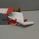 nacena Spray Mop for Floor Cleaning, Dust Mop with 420 ml Refillable Bottle and 3 Pcs Washable Pads Dry Wet Floor Mop for Household or Commercial Use for Hardwood Laminate Tile Ceramic, Red&White