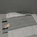 Portable Jewelry Roll Untangled Secure Necklace Travel Storage Bag Displays Holder 16 Chain (Black PU and gray velvet)