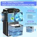 Dehumidifier for Basement (85 OZ, 800 sq ft) Quiet Dehumidifiers for Home, Auto Shut-Off, Sleep Mode, 3 Gear Timer(8H,16H,24H), Small Dehumidifier for Bedroom, Bathroom with Drain Hose