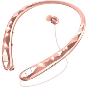 Neckband Bluetooth Headphones, Retractable Headphone Bluetooth 5.3 & IPX5 Waterproof, Neckband Headphones Vibration Call Alerts with 16H Talk for Gym/Conference