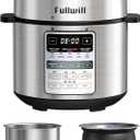 Fullwill Dual-Pot Electric Pressure Cooker,12-in-1 Multi Cooker with 6QT Stainless Steel & 5QT Ceramic Pot,Olla de Presion for Pressure,Rice,Meat Stew,Yogurt Maker