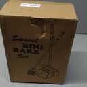 TIMINGILA 36" Pooper Scooper Swivel Bin & Rake with 100 Dog Poop Bags,Adjustable Long Handle for No-Bend Cleanup,Portable Non-Breakable Dog Poop Scooper for Large Medium Small Dogs