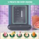 Slushie Machine for Home, 66oz Smart Frozen Drink Maker, 5 Programs & Clean Mode, No-Ice-Needed Slushy Maker for Margaritas, Smoothies, Milkshakes, Cocktails, and Soft Serve Ice Cream (Blue)