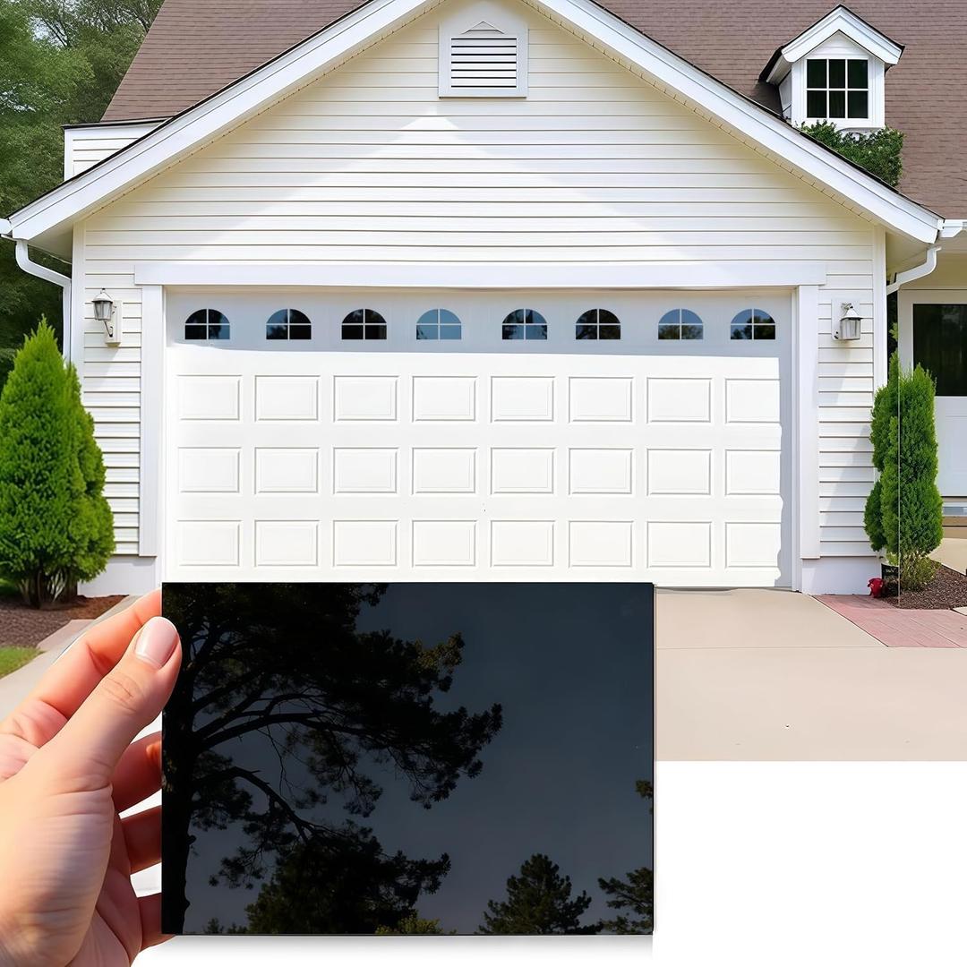 32 Sheets Magnetic Windows Panels for 2 Car Garage Doors Sector Vintage Decoration Windows- Size 6.14" x 4"