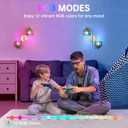 Battery Operated Wall Sconce, 2-Lights Vinatge Brass Wall Lighting Up and Down with Green Tulip Shade for Living Room, Bedroom, Symmetrical 2 Pack