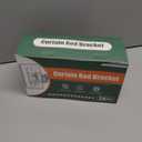 MUAKIOY No Drill Curtain Rod Holders, Heavy Duty Self Adhesive Curtain Brackets Hooks, Adjustable Nail-Free Stick on Wall Hangers for Bathroom, Bedroom, Kitchen and Livingroom (14 Pack)