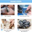 SCENEREAL Anti-Slip Dog Paw Protector Gripper Traction Pads for Small Medium Large Senior Dogs, Dog Feet Stickers with Stronger Adhesive for Hardwood Floors Hot Pavement, 9 Sets(36 Pcs), Grey S