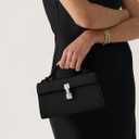 Clutch Purses for Women - Small Purse Top Handle - Evening Bag - Adjustable Crossbody Handbag - Trendy PU Leather