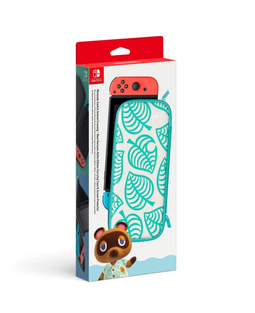 Nintendo Switch Animal Crossing: New Horizons Aloha Edition Carrying Case & Screen Protector - Switch