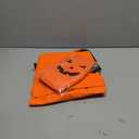 Adult Pumpkin Costume,3PCS Halloween Unisex Pumpkin Cosplay Party Clothes With A Hat,A Bag (5'3"- 5'11")