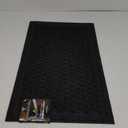 Mohawk Home Entryway Door Mat 3' x 4' All Weather Doormat Outdoor Non Slip Recycled Rubber, Dark Grey Circles, Black
