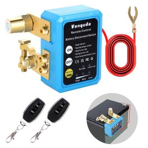 Remote Battery Disconnect Switch 12V 240A, Kill Switch for Car, Car Battery Kill Switch Anti Theft, Automatic Cut/Shut Off Switch for Auto, RV, ATV,Truck, Boat. (Side Installation)