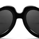 FEISEDY Inflated Heart Shaped Sunglasses Women Men Vintage Oversized Thick Frame Stylish Love Eyeglasses B9116 (Black)