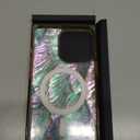 Cocomii - Rectangle Case Compatible with iPhone 16 Pro Max - Compatible with MagSafe, Real Mother of Pearl, Opalescent Seashell, Glossy, Magnetic Phone Case for iPhone 16 Pro Max 6.9 inch, Iridescent