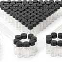 5ml Clear Small Glass Vials 100pcs with Screw Caps(100pcs)