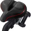 Oversized Bike Seat for Peloton Bike & Bike Plus, Comfort Exercise or Road and Electric Bike Seat Cushion Extra Wide, Bike Saddle Replacement for Women & Men