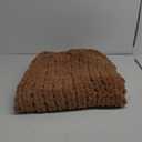 L'AGRATY Chunky Knit Blanket Throw - Soft Chenille Yarn Throw Blanket 40x50 Handmade Thick Cable Knit Crochet Blanke - Large Knit Blanket Chunky Rope Knot Throw Blanket for Couch Sofa Bed Home Decor (40"x50", Brown)
