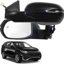 Marretoo for Honda CRV 2017-2022 Side Mirror Assembly Driver Side for HONDA CRV Accessories 9pins |POWER+SIGNAL+HEAT+BSM Replaces HO1320318(LH) (BLACK)