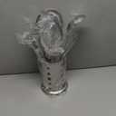 Berglander Cooking Utensil Set 8 Piece, Stainless Steel Kitchen Tool Set with Stand,Cooking Utensils, Slotted Tuner, Ladle, Skimmer, Serving Spoon, Pasta Server,Potato Maseher, Egg Whisk. 8 Pieces