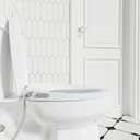 Bidet Toilet Seat Non-Electric, Self-Cleaning Dual Nozzles for Frontal & Rear Wash, Adjustable Water Pressure, Slow-Close Lid, Fits Elongated Toilets Hygienic & Eco-Friendly Upgrade (Contemporary)