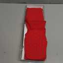 Knee Compression Sleeves: McDavid Hex Knee Pads Compression Leg Sleeve for Basketball, Volleyball, Weightlifting, and More - Pair of Sleeves (ADULT- Large, Scarlet)