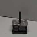 1/12 Miniature Furniture Cooking Stove Mini Retro Metal Stove with Miniature Wall Candle Holder Mini Pots Mini Spoon Shovel Cookware Tools for 1:12 Scale Kitchen Decoration