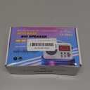 Portable Shower Speaker With LCD Display, AM/FM Radio/RDS System, Long Playback Time, 20 Preset Stations for Bathroom, Hot Tub, Outdoor (White)