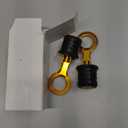 Young Marine Snap-Handle Drain Plug, for 1-1/4 inch-Diameter Drains, Locks in Place, Brass Handle, Rubber Plug