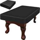 NEXCOVER Leatherette Billiard Pool Table Cover | 9 Foot Billiard Covers | Heavy Duty & Tearproof Pool Table Covers for Pool Table | Waterproof Table Protector | Black Color.