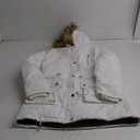 FARVALUE Womens Water-repellent Winter Coat Thicken Puffer Jacket Warm FLeece Lined Parka with Fur Hood (Large, White)