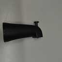 Slip Fit Tub Spout with Pull-Up Diverter for 1/2 inch Copper Tube, Matte Black