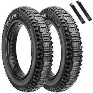 Hycline Ebike Replacement Fat Tire: 20x4.0 Inch Heavy Duty Folding Electric Fat Tires, All-Terrain High-Density Bicycle Tires for Street or Trail Riding