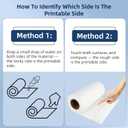 Sublimation Paper Roll 13 Inch x 328 Feet 105gsm Quick Drying Compatible with Inkjet Printer for T-shirts Tumblers Fabric DIY