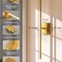 Battery Operated Wall Sconces Set of 2: 10000mAh Rechargeable Wall Lights with Remote, 360 Rotate 3000K-6000K LED Wireless Wall Light Fixtures Decor for Bedroom Living Room Hallway Picture Lighting
