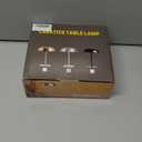 Portable LED Mushroom Table Lamp, 8.46'' Metal Small Cordless Desk Night Light with 5200mAh Rechargeable Battery, Stepless Dimming Lamp with 3 Colors for Bedroom/Bar/Coffee Shop (Silver)