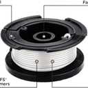BLACK+DECKER Weed Eater String, Genuine OEM Authentic Trimmer Line, 3-Pack, 30-Feet of Replacement Spool, 0.065-Inch Diameter (AF1003ZP)