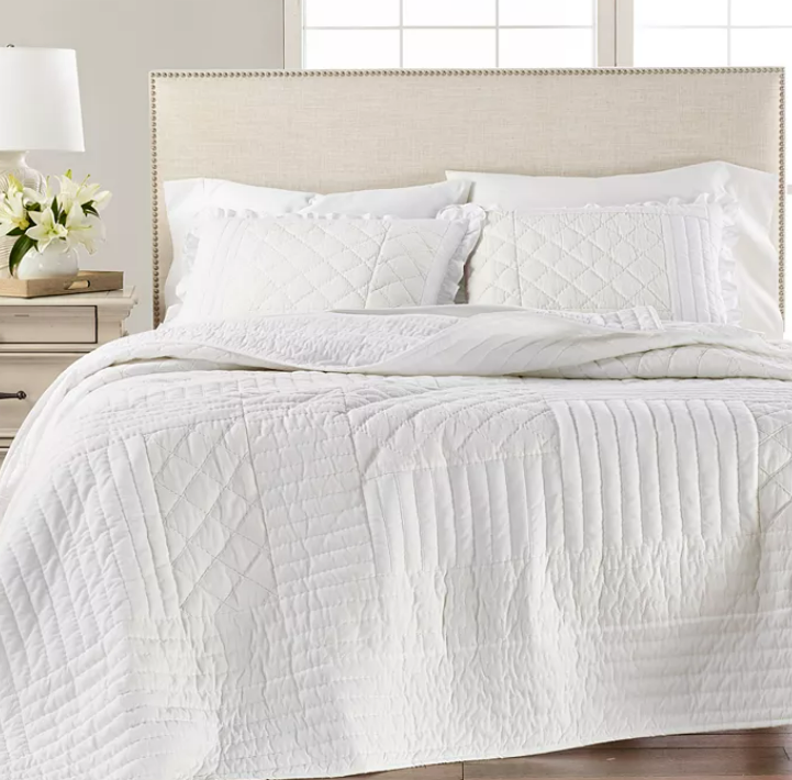 Twin Quilt Set White