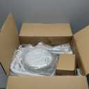 3-in-1 Bedside Commode Chair for Seniors, 400 lbs Heavy Duty Iron Commode Toilet with Padded Seat & Arms, Portable Toilet for Seniors & Adults, Height Adjustable, Bucket, Splash Guard