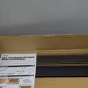 2Pack Expandable Pull Out Cabinet Organizer 21"Deep with Raising Pad for Framed Cabinets, Upgrade 3 Slide Rails Slide Out Drawers, Roll Out Shelves Adhesive,Adjustable Width 12.05"-20.4"Black