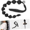 NOLITOY 3pcs Long Bubble Ponytail Extension Wig Women Hair Extensions Wedding Hair Accessories