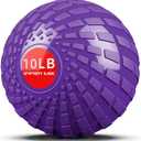 Medicine Ball 8, 10 lbs Slam Ball Weighted Balls for Exercise Strength and Crossfit Workout (Dynamic Purple)