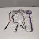 Ctosree 4 Sets Rhinestone Lanyard Bling ID Card Holder Crystal Retractable Badge Reel Rhinestone Neck Lanyard Card Holder with Metal Clasp and Key Ring for Women Nurse Teacher, 4 Colors (Horizontal)