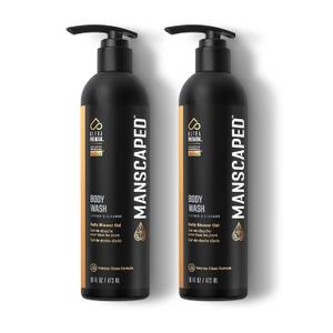 MANSCAPED Mens UltraPremium Refined Body Wash, Luxurious Clean Formula Infused with Aloe Vera and Sea Salt, Refreshing and Nourishing Daily Shower Gel for Hydrating Skin, (16 oz), 2 Pack (16 Fl Oz (Pack of 2))