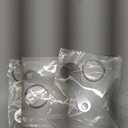 6 Pcs Quarter Keychain Metal Shopping Cart Trolley Tokens Trolley Key Ring Supermarket Keychain Token (Silver, Black)