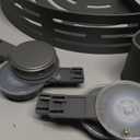 VOLPONE Corner Shower Caddy Suction Cup Shower Shelf Corner No Drilling Bathroom Shower Organizer Storage Rack Adhesive with Towel Bar Hooks (2-Pack, Matte Gray)