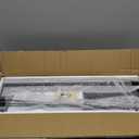 WOPITUES Floating Shelves 24 inch with Gold Metal Guardrail, Shelves for Wall Decor Set of 3, Wall Shelves for Bedroom, Bathroom, Kitchen, Living Room, Plants, Picture Frames, Art- Black