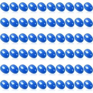 Easter Eggs 2.4 - Blue Fillable Easter Eggs - 60 Pcs Easter Basket Stuffers - Blue Eggs Bowl and Vase Filler Faux for DIY Spring and Easter Decorations (Blue)