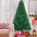 Artificial PVC Christmas Tree W/Stand Holiday Season Indoor Outdoor , 6ft 