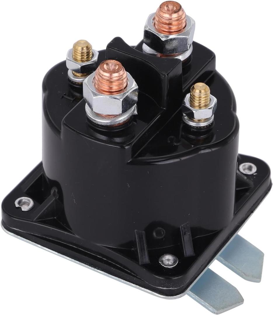 Dump Trailer Solenoid 12V 4 Terminal, Replacement for Intermittent Duty Solenoid Relay 100 AMP Replace Monarch Bucher SAZ4201GJ 07522 391-2-C 070009 190107 KTI Unit